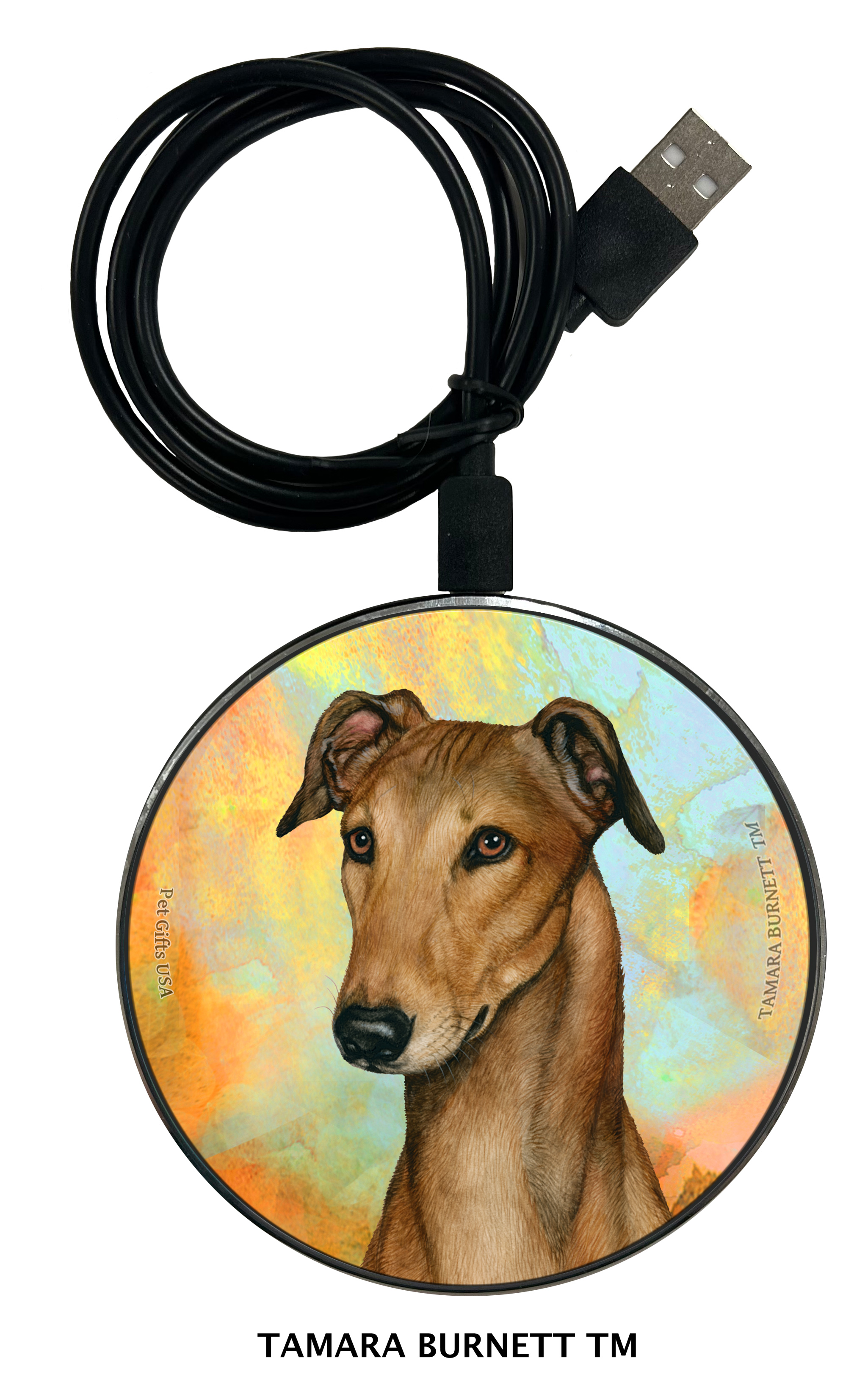 Greyhound Fawn - Zoomies Phone Charger image